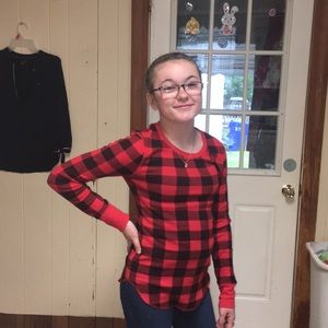 XS Old Navy long sleeve Flannel Top!